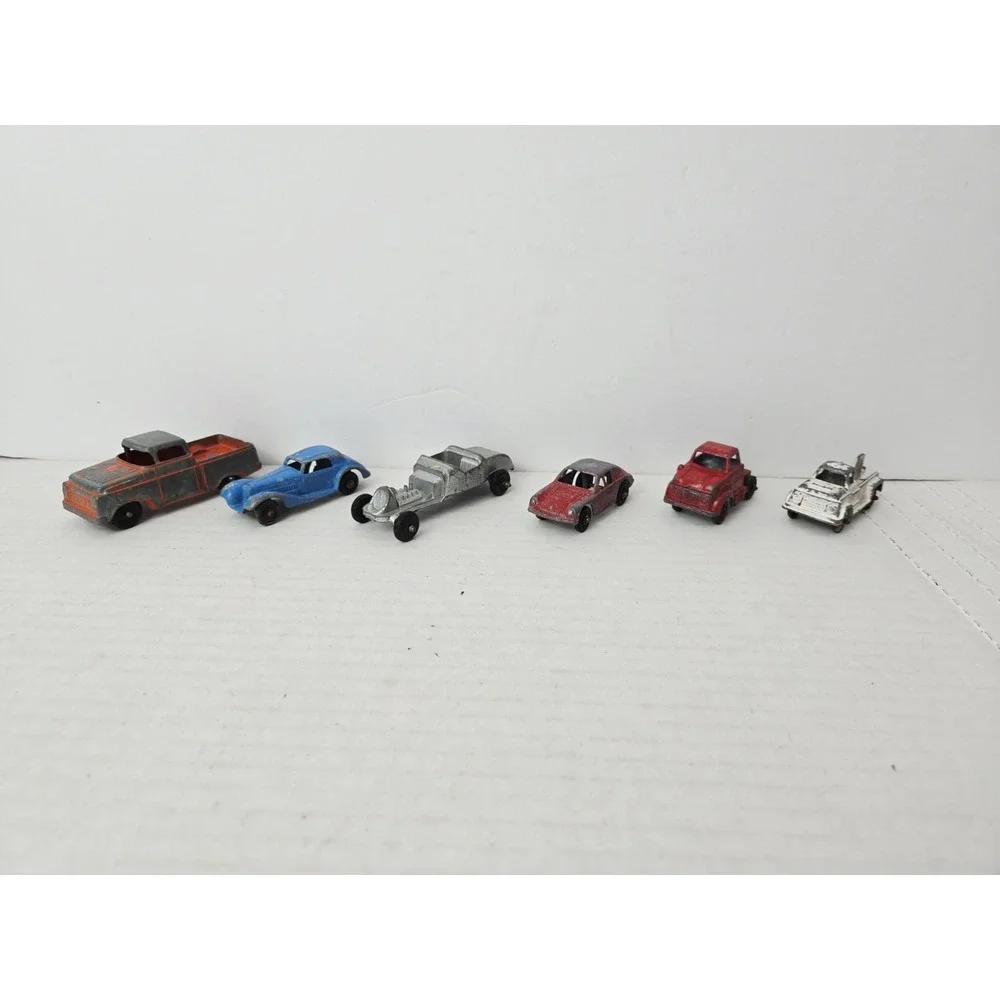 VIntage metal toy car lot Tootsie Midge toy truck
